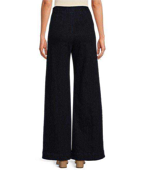 COREY LYNN CALTER Tasha Stretch Denim Flare Wide-Leg Pant Product Image