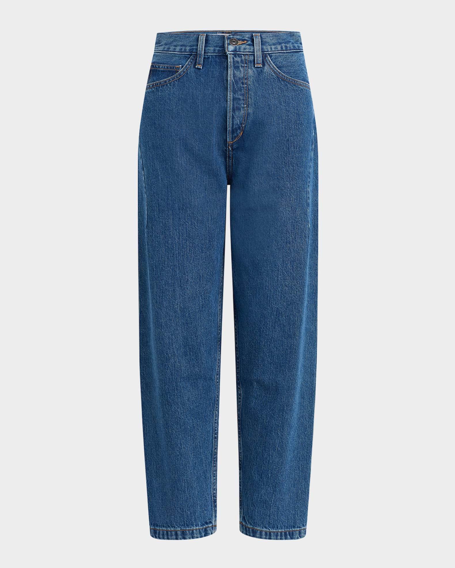 The Nikki Mid-Rise Barrel Jeans Product Image