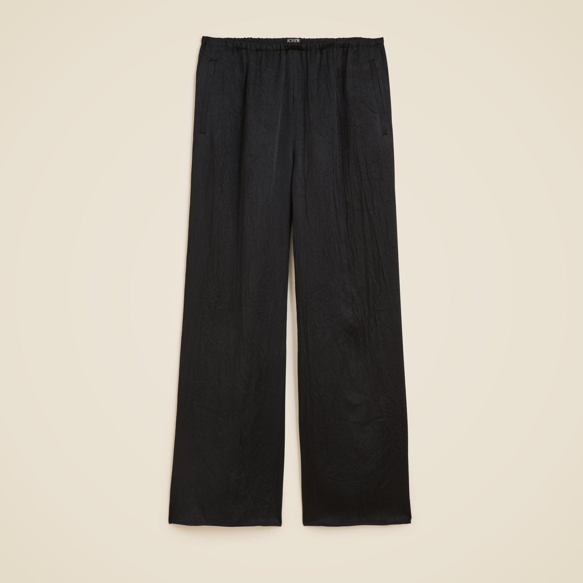 Cosmo cropped pant in textured satin Product Image