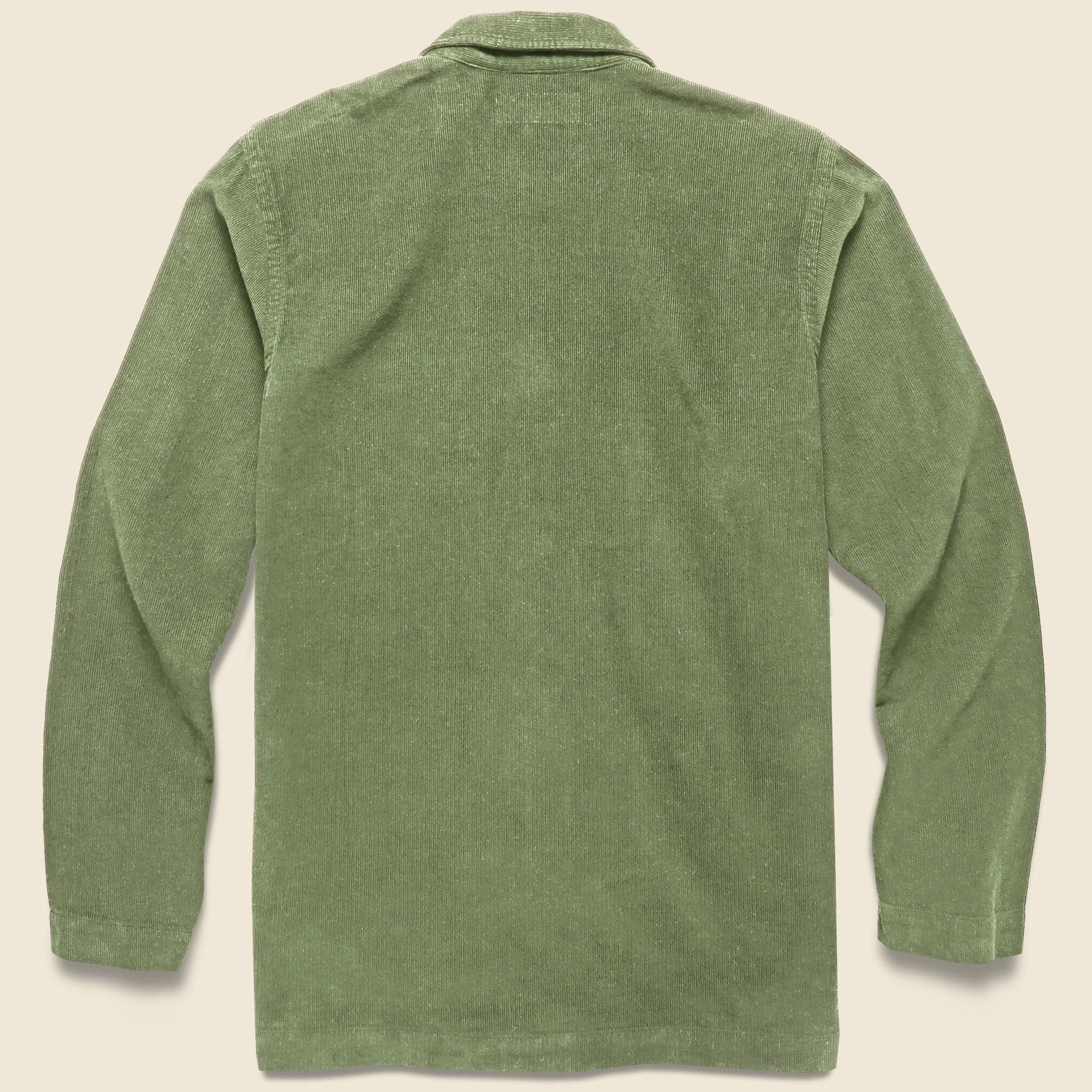 Bakers Fine Cord Overshirt - Olive Product Image
