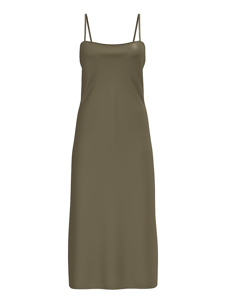 Luxe Satin Long Slip Dress Product Image