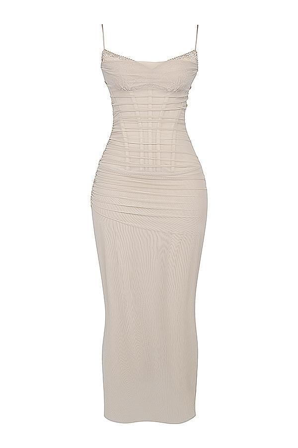 Nalini  sand maxi dress Product Image