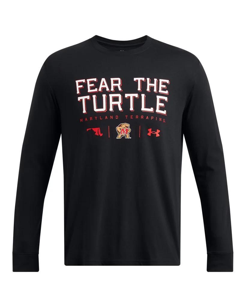 Men's UA Performance Cotton Collegiate Long Sleeve Product Image