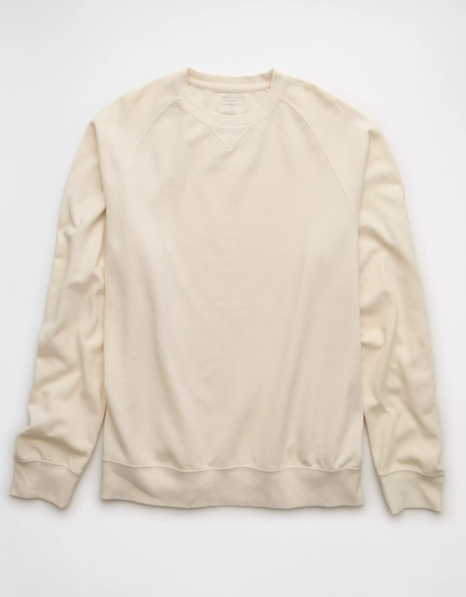 AE Boxy Long Sleeve Piqué T-Shirt Product Image