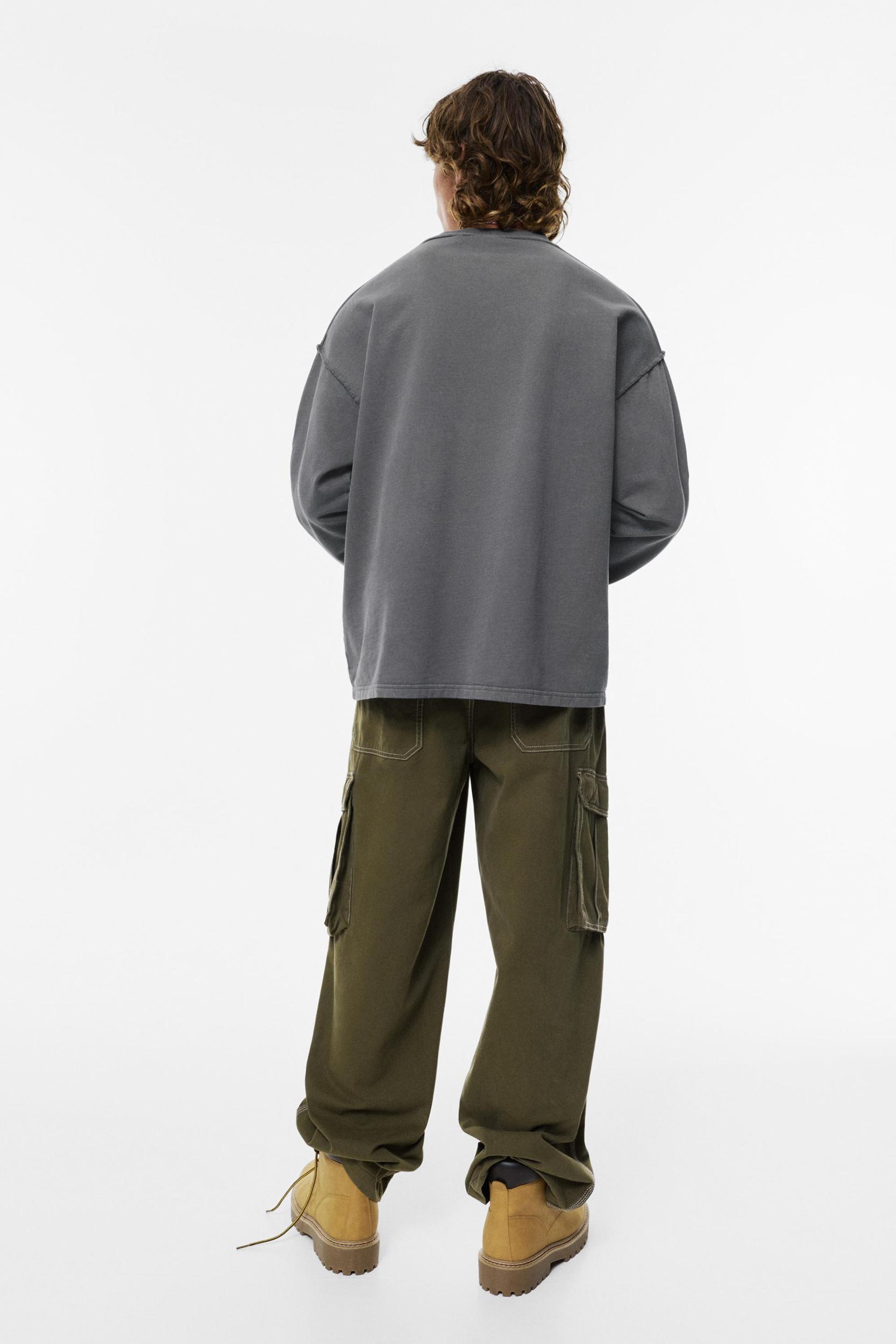 Seam detail long sleeve T-shirt Product Image