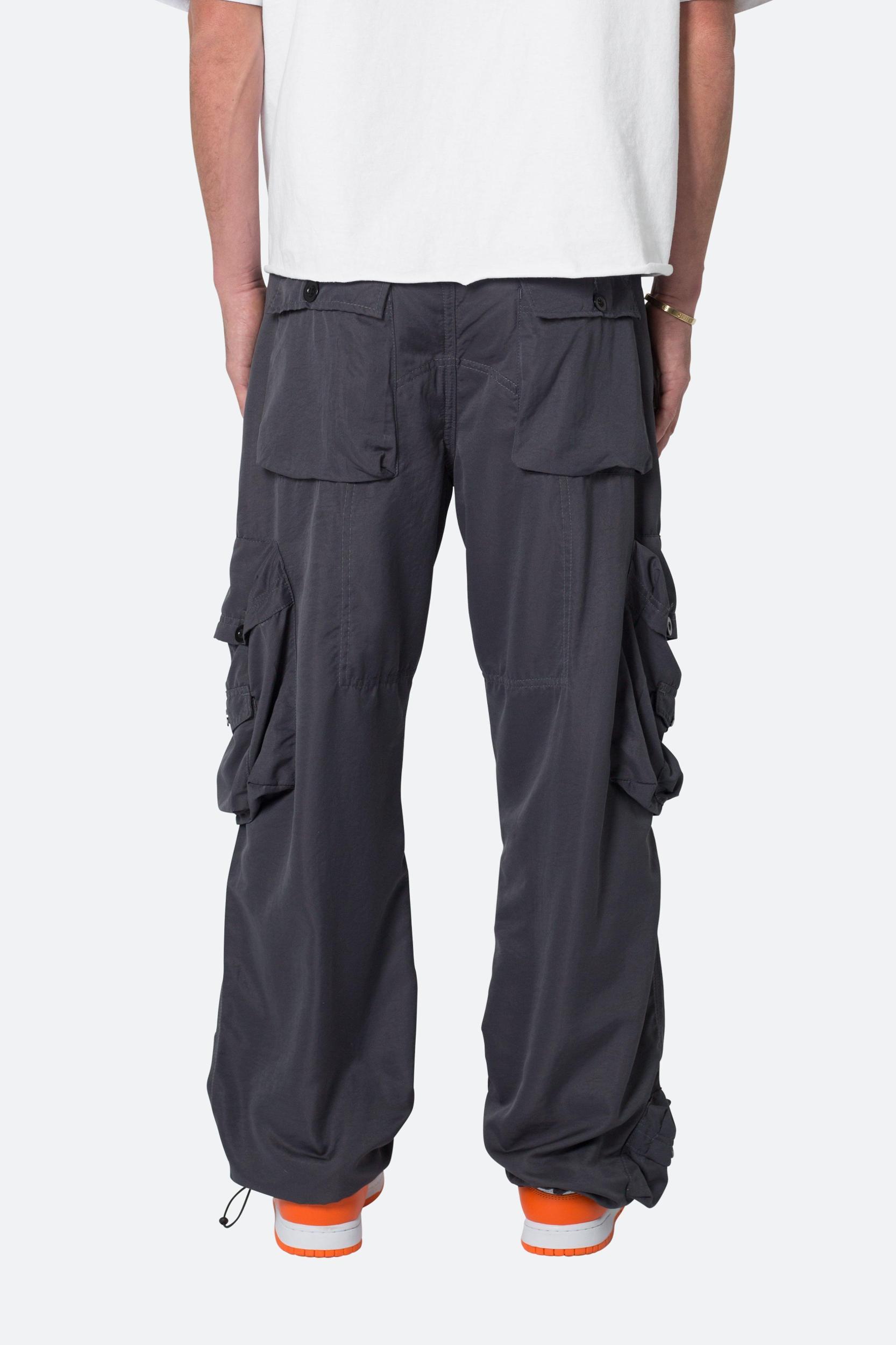 Lightweight Cinch Cargo Pants - Faded Black Product Image