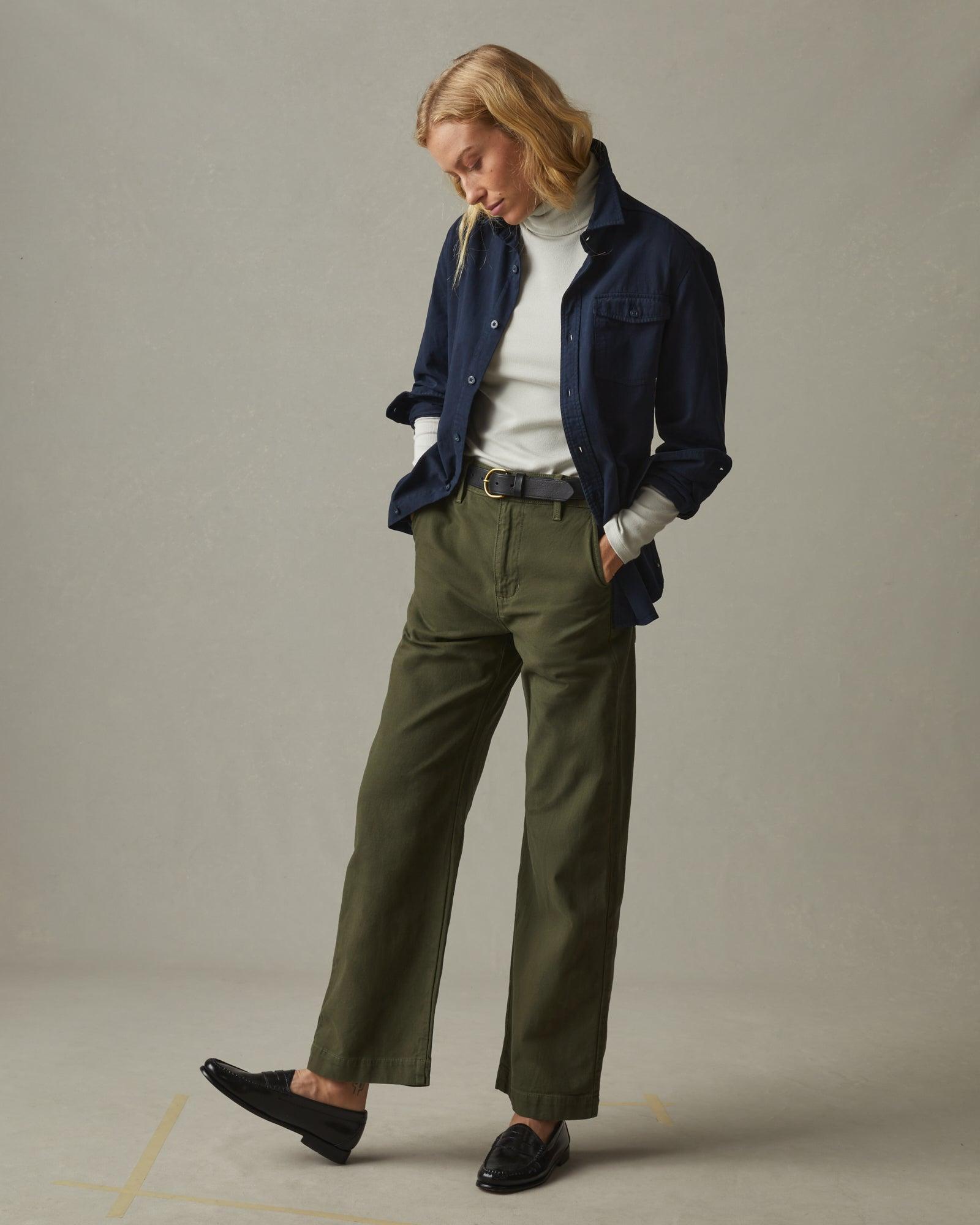 Women's Wide Leg Pant - Moss Female Product Image
