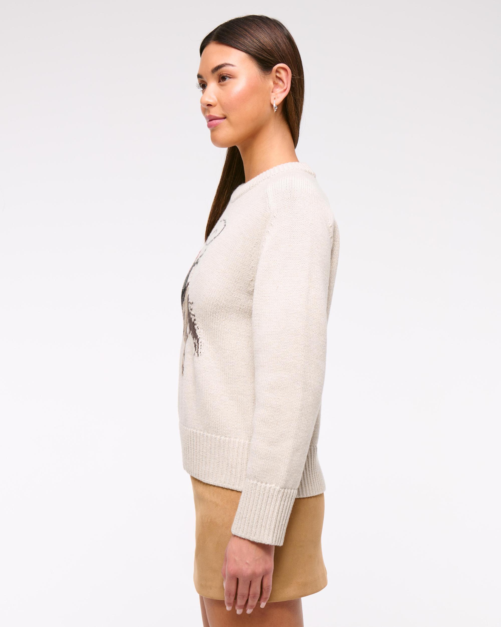 The A&F Madeline Textural Crew Sweater Product Image