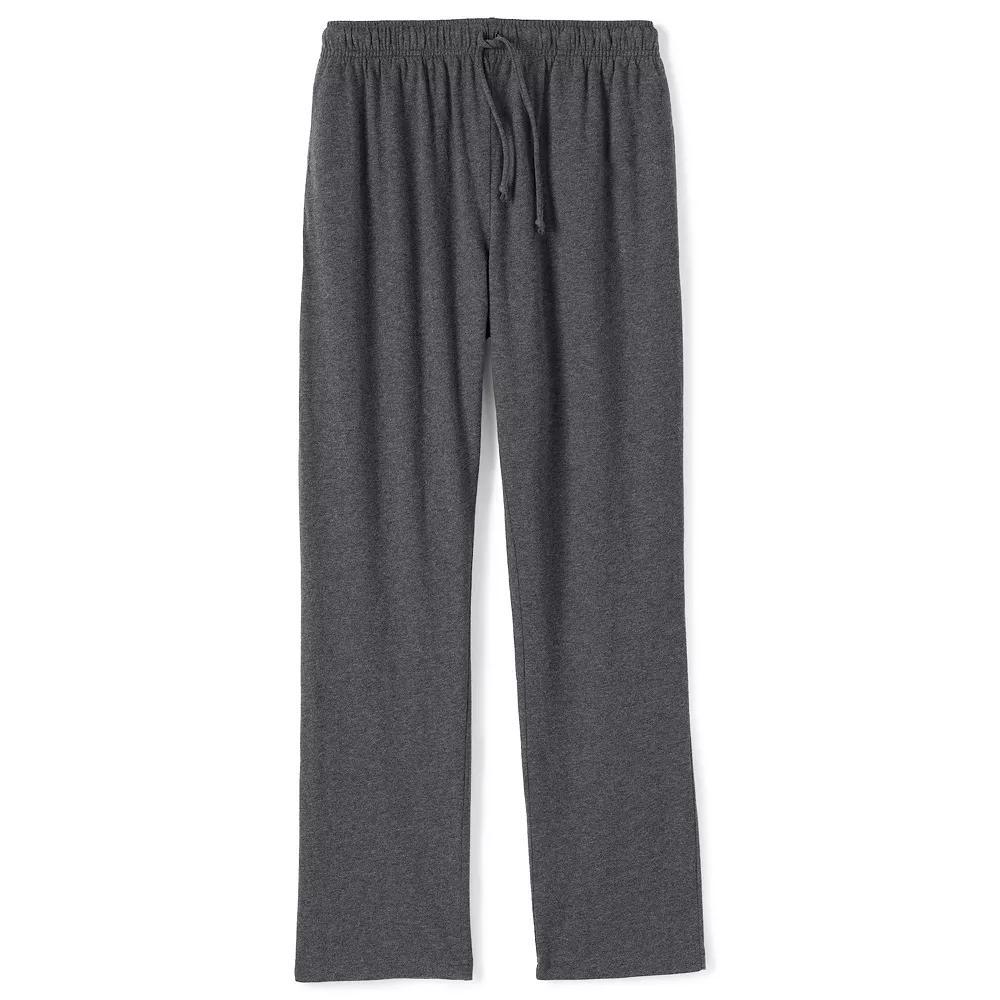 Men's Lands' End Knit Jersey Sleep Pants, Size: Large, Deep  Blue Product Image