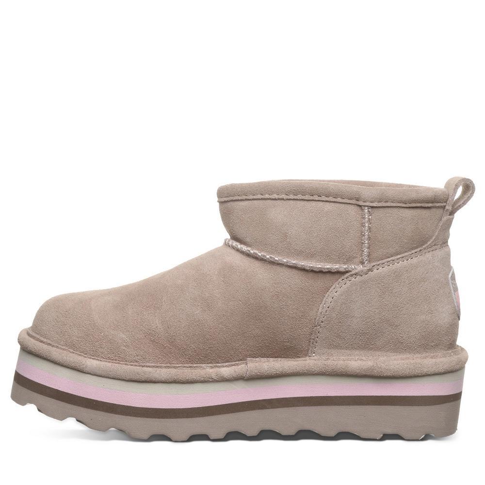 Bearpaw Retro Shorty Women's Suede Winter Boots, Size: 10, Iced Brown Solid Product Image