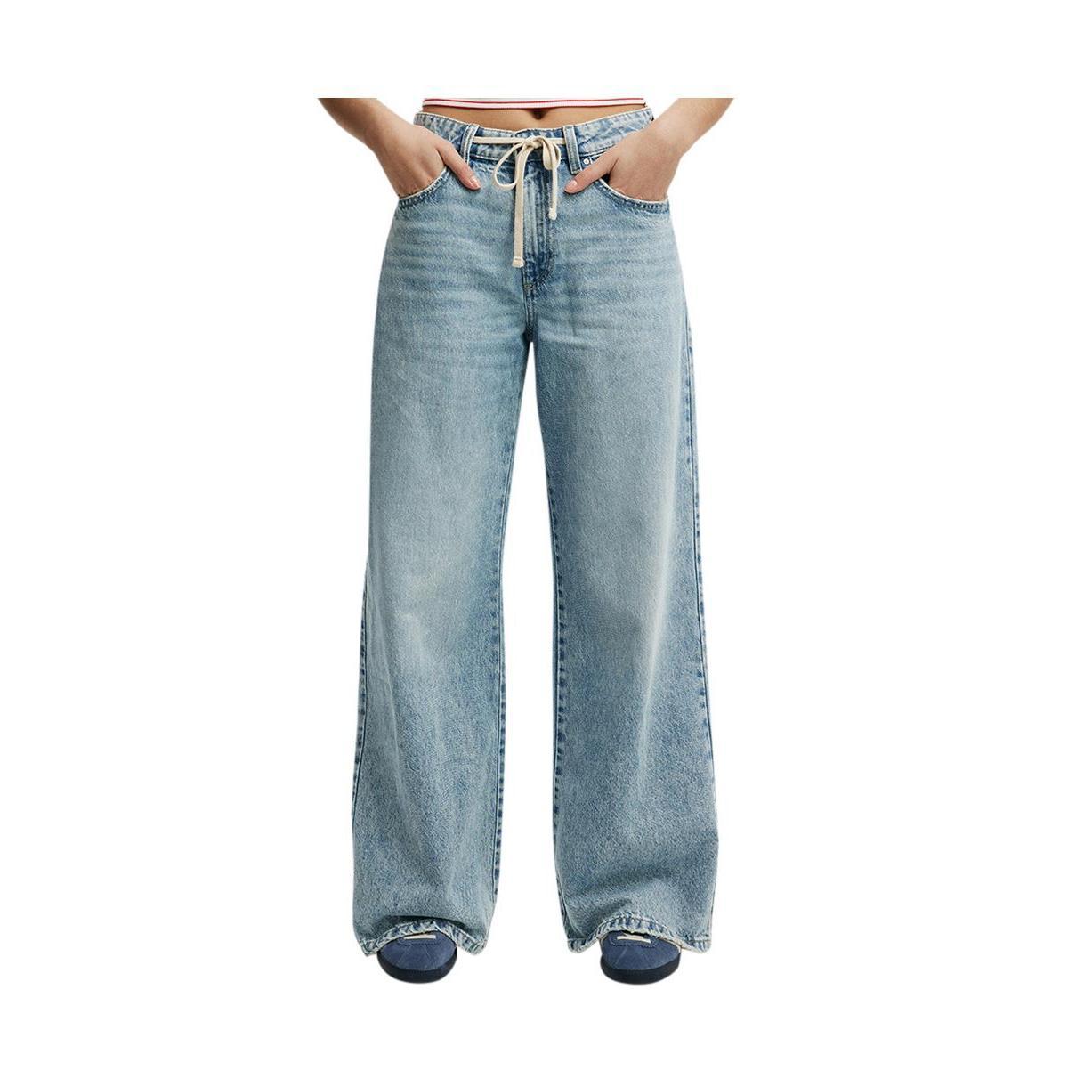 Cotton On Women's Relaxed Wide Jean in Pearl Blue at Nordstrom, Size 14 Product Image