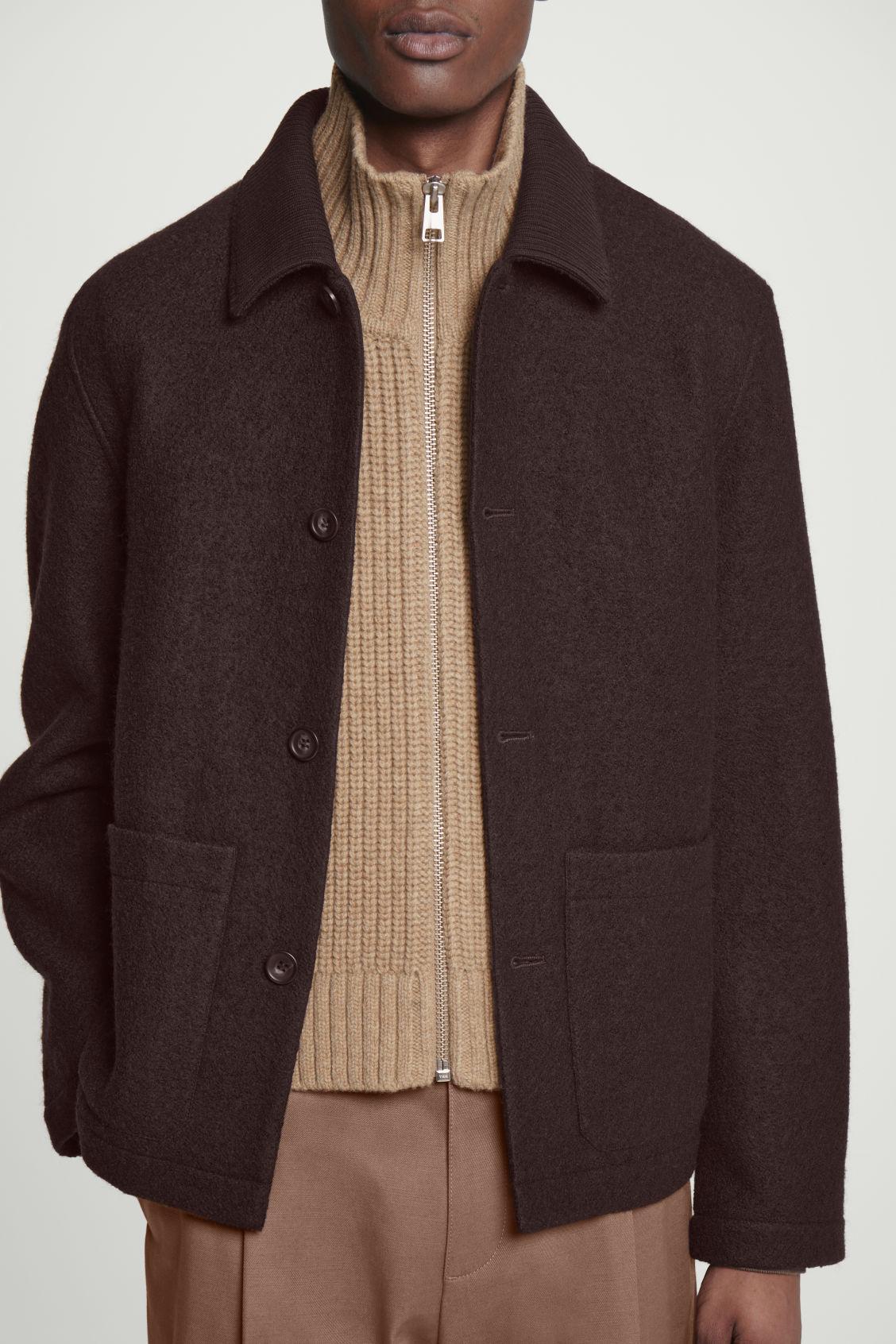 OPEN-SIDE ZIP-UP WOOL TANK Product Image