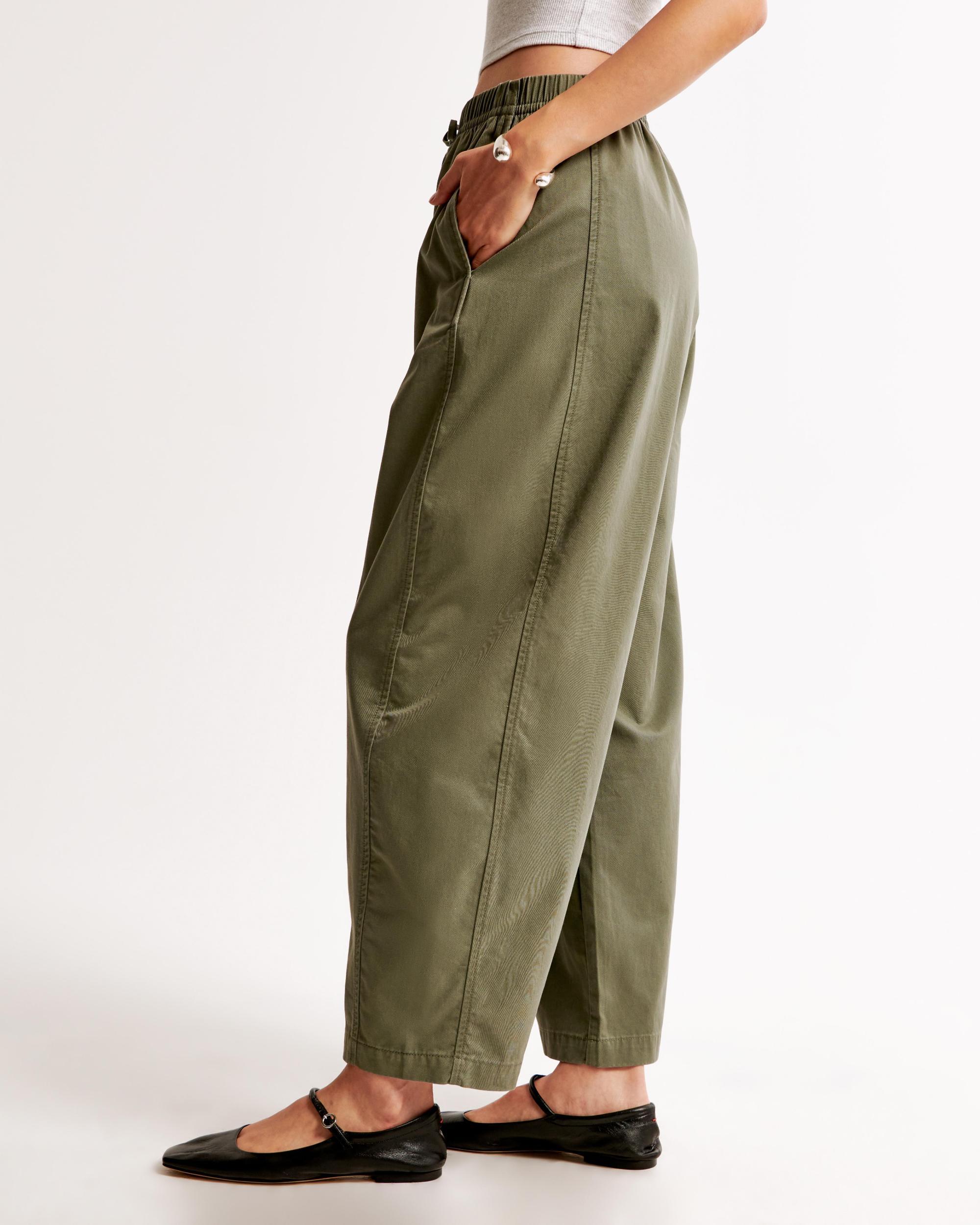 Barrel Leg Pull-On Pant Product Image