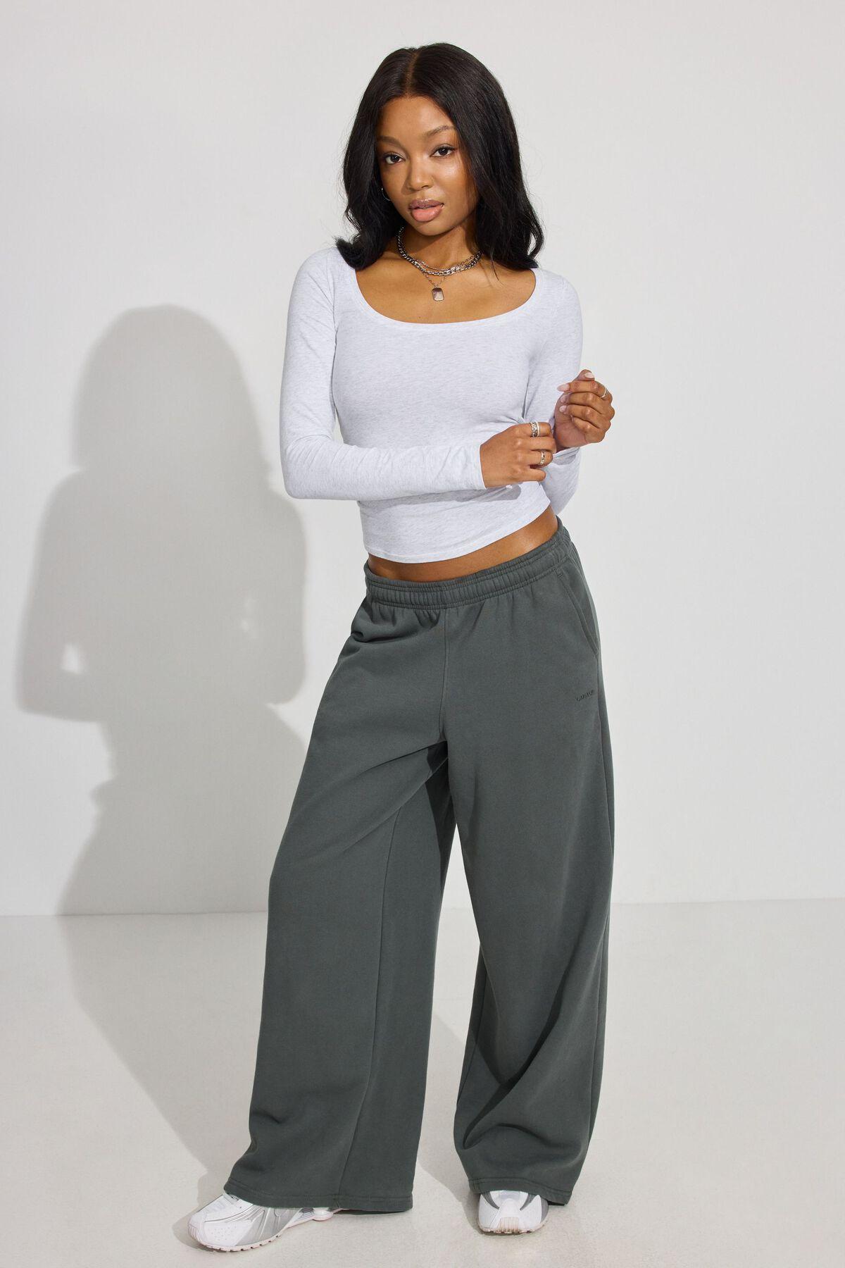 Estelle Scoop Neck Long Sleeve T Shirt Product Image