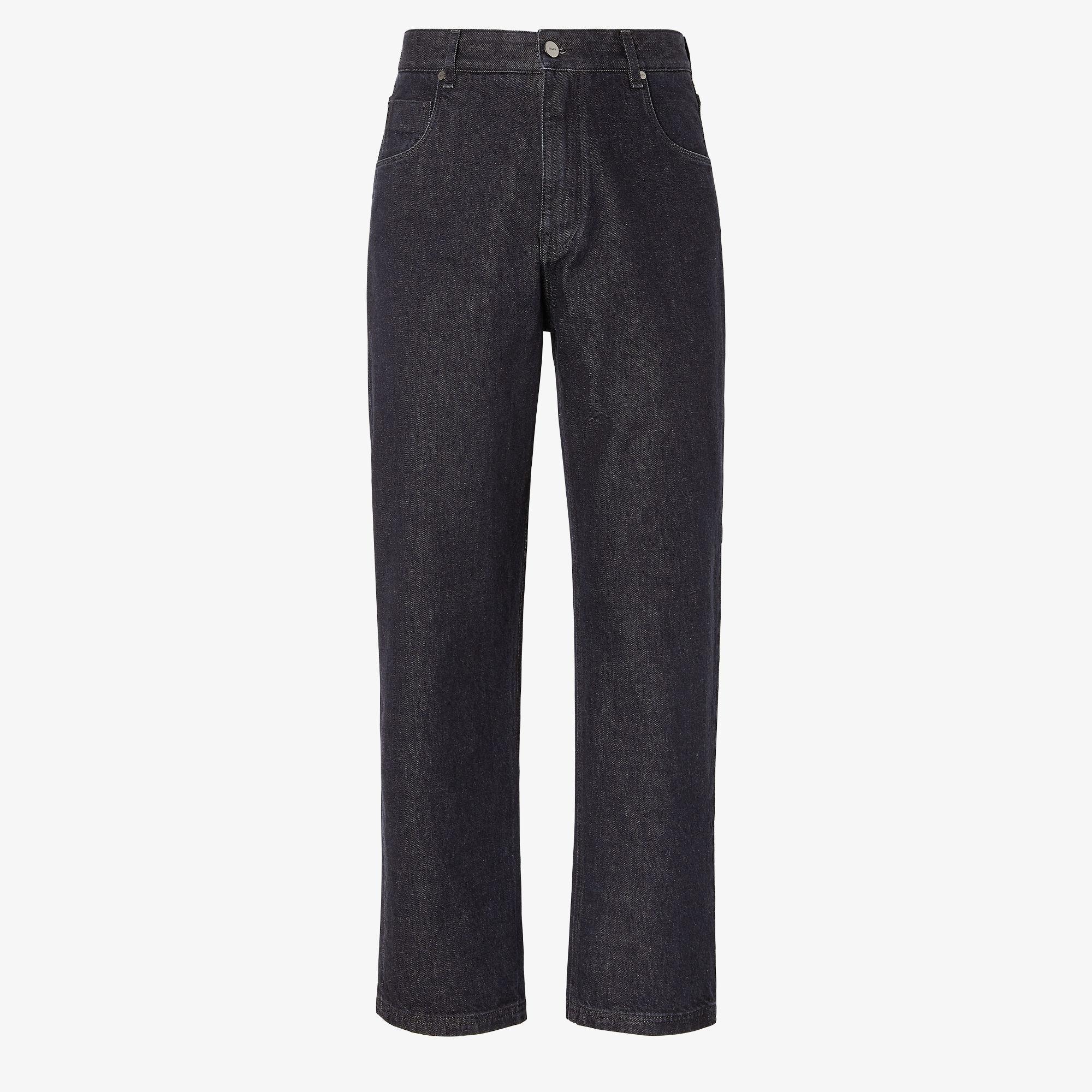 Long JeansLunar New Year black denim pants Product Image