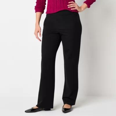 St. John's Bay-Tall Womens Wide Leg Pull-On Pants Product Image