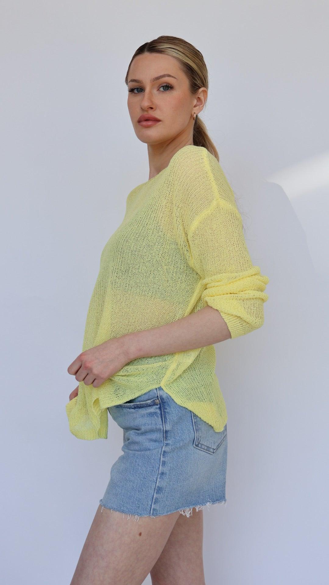 Lightweight Knit Loose-Fit Boatneck Sweater Product Image