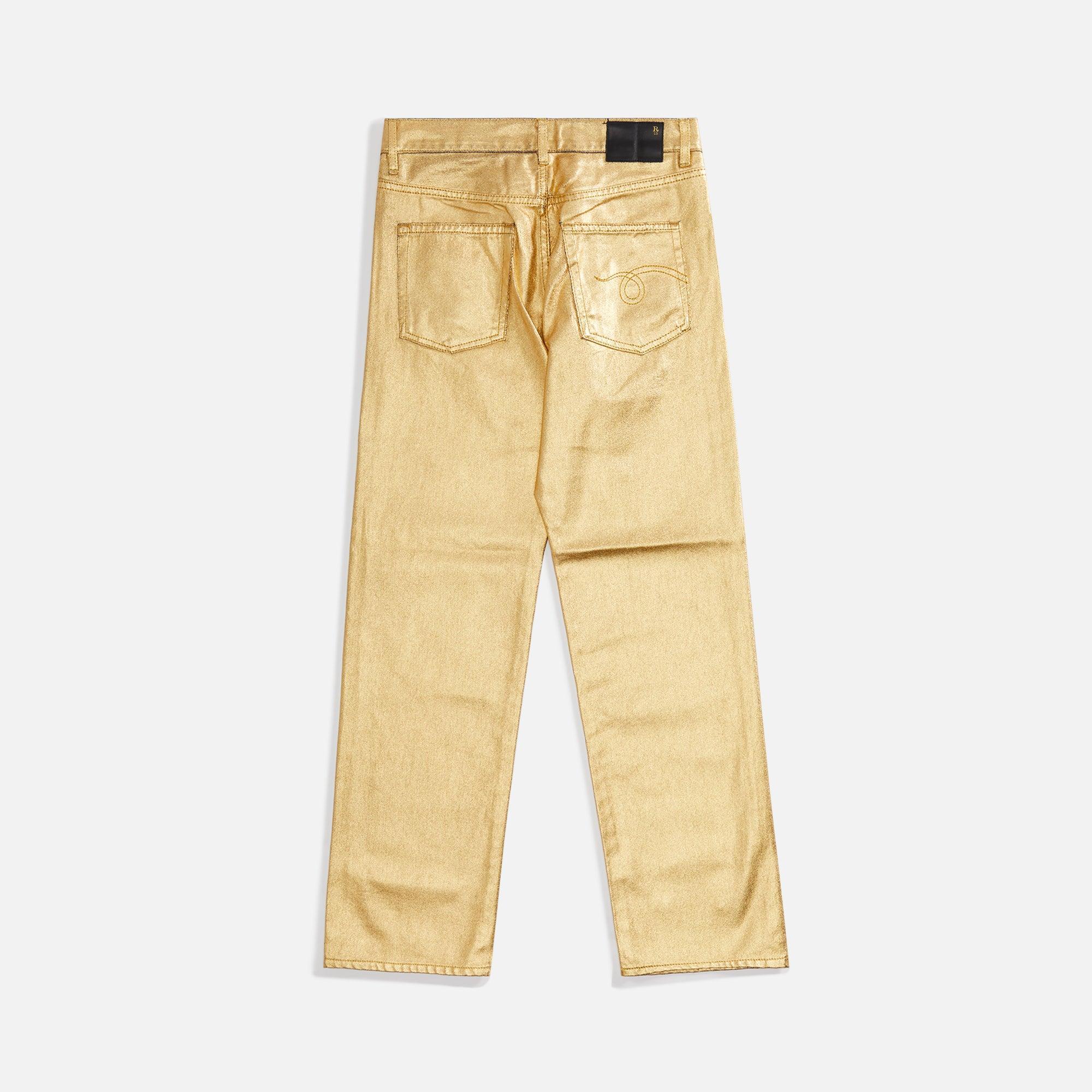 R13 Boyfriend Jean - Gold Female Product Image