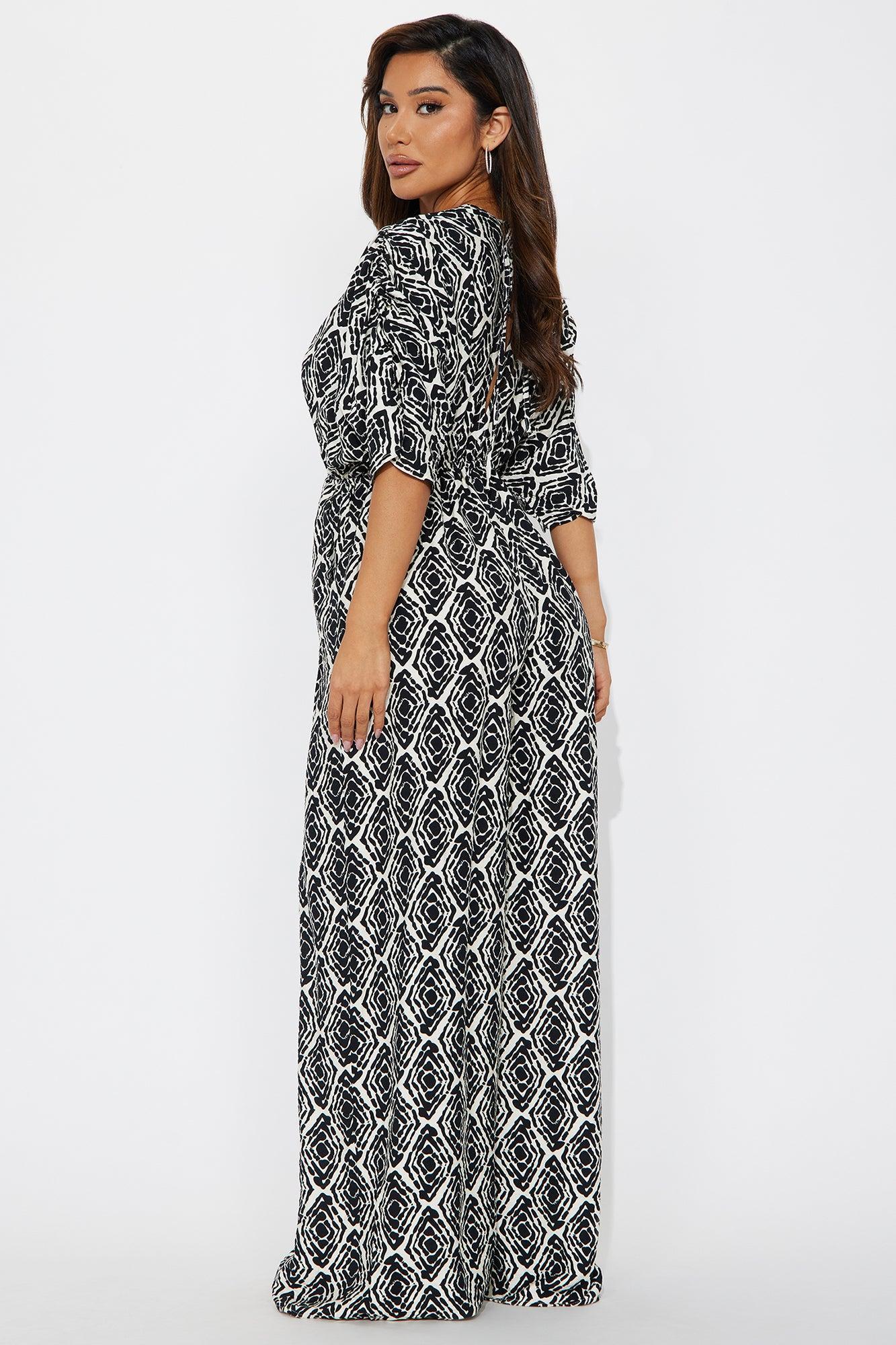 Wildflower Textured Jumpsuit - Black/combo Female Product Image
