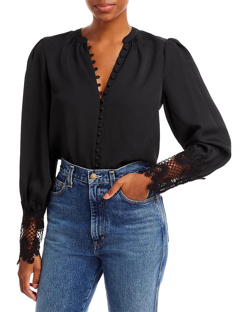 LAgence Ava Lace Cuff Blouse Product Image