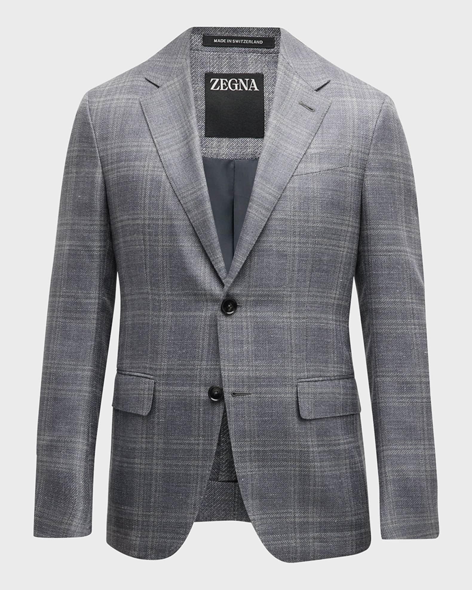 Men's Tonal Plaid Sport Coat Product Image