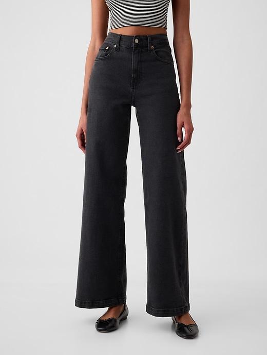 High Rise Stride Wide-Leg Jeans Product Image