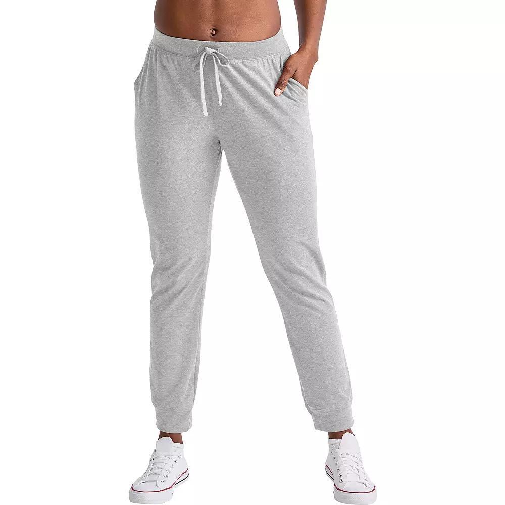 Women's Hanes® Joggers, Size: XL, Light Silver Product Image