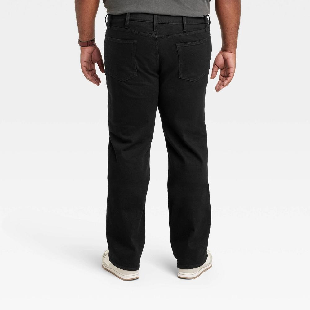 Men's Big & Tall Straight Fit Jeans - Goodfellow & Co™ Indigo 36x36: Midweight Denim, Stretch Fabric Product Image