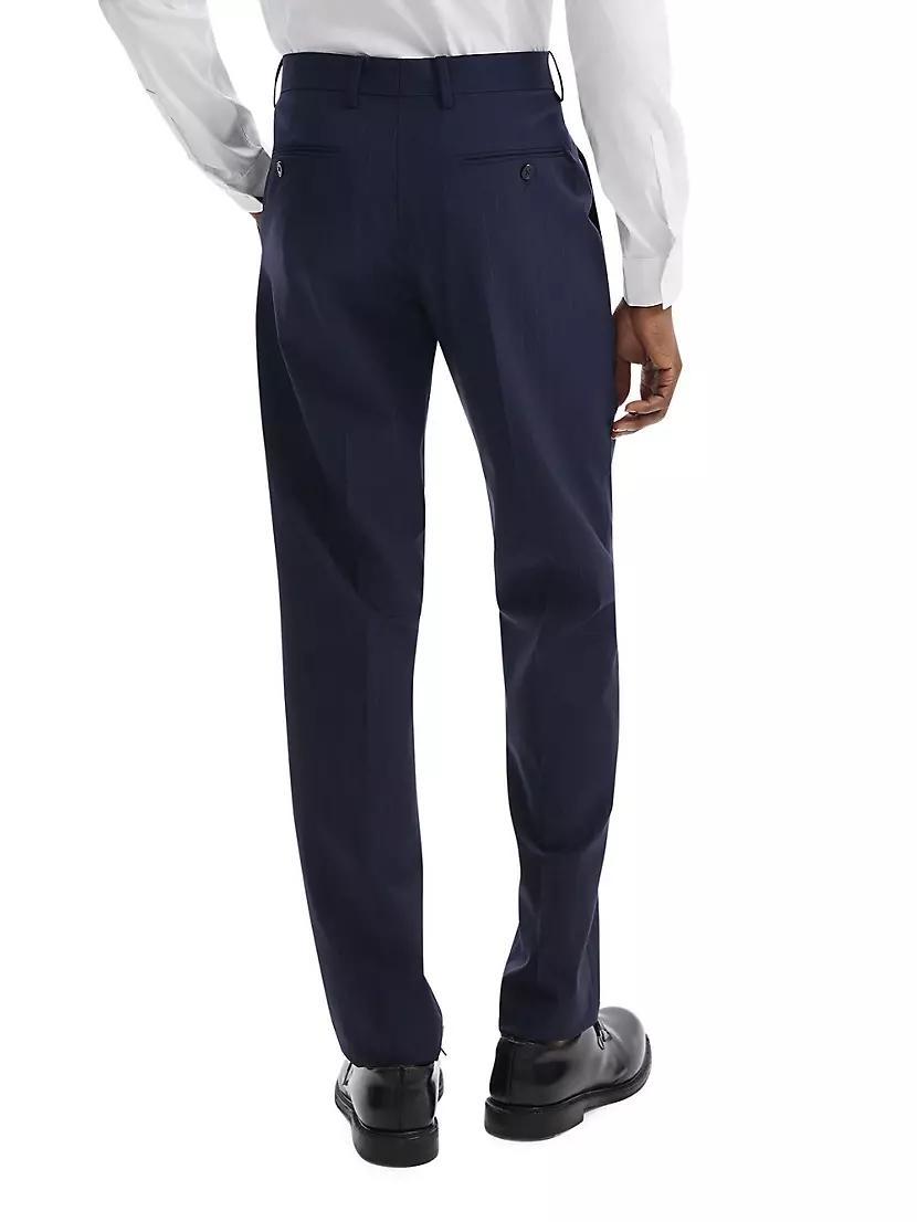 Mayer Pinstriped Wool-Blend Suit Pants Product Image
