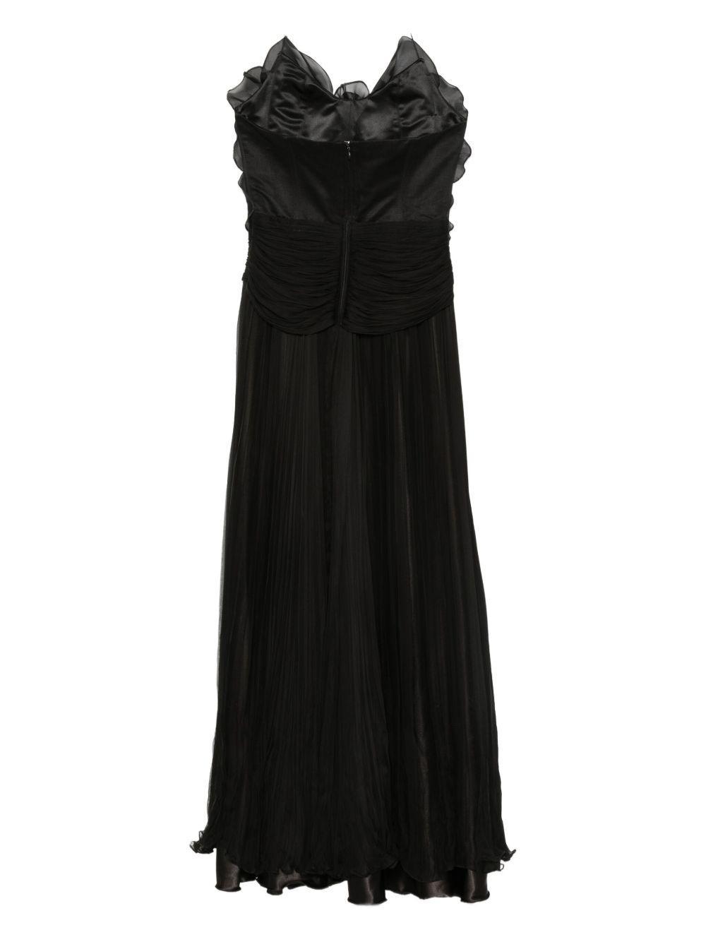 ruffled halter-neck dress Product Image