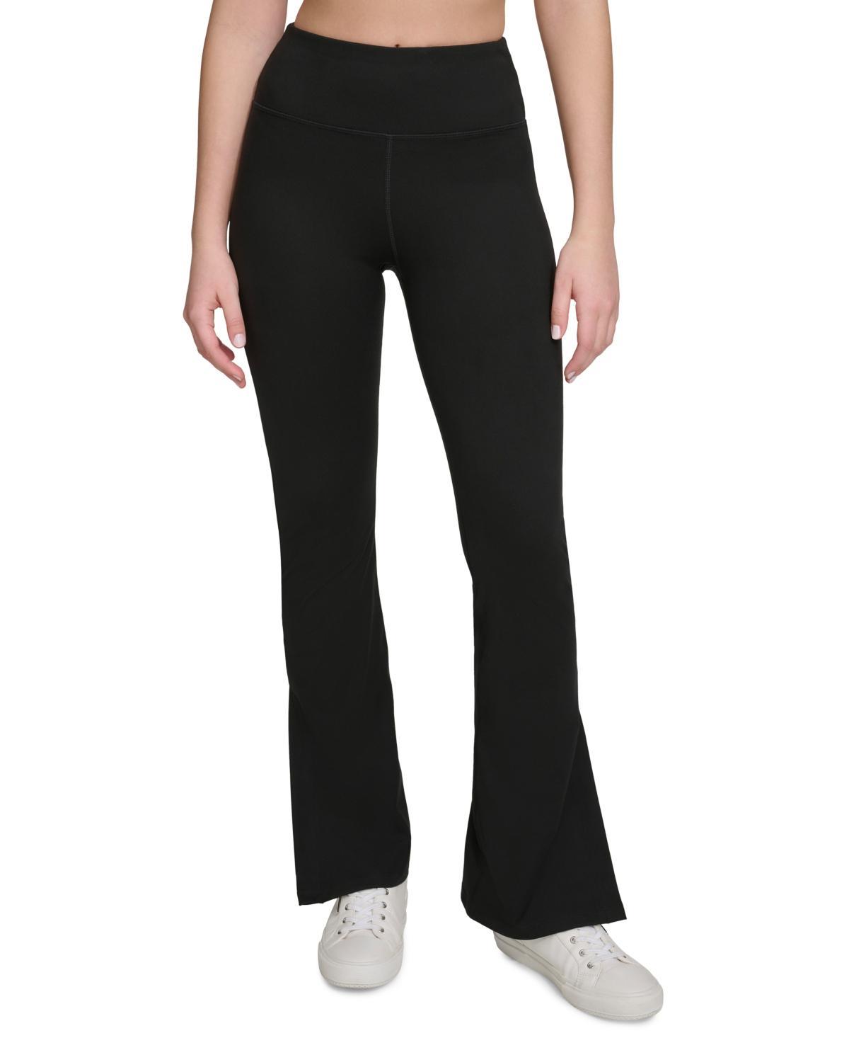 Calvin Klein Womens High-Rise Flare Full-Length Leggings Product Image