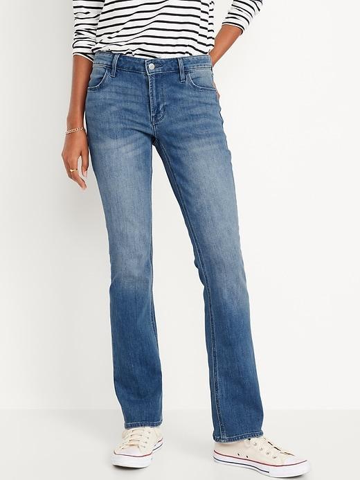 Mid-Rise Wow Boot-Cut Jeans Product Image