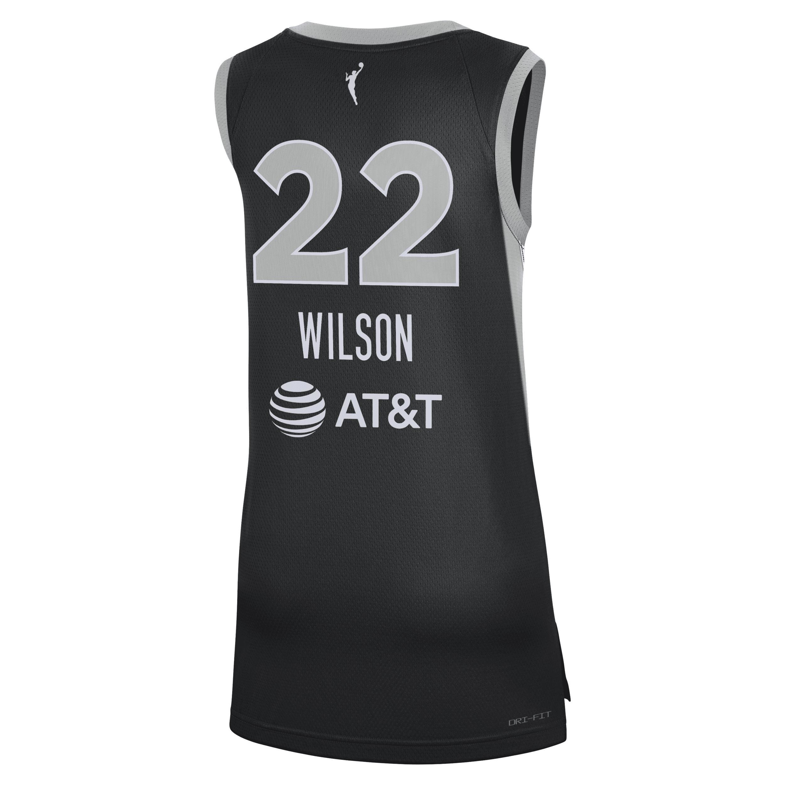 Unisex Nike A'ja Wilson Black Las Vegas Aces Explorer Edition Player Jersey, Adult Unisex, Size: Small, Wnb Black Product Image