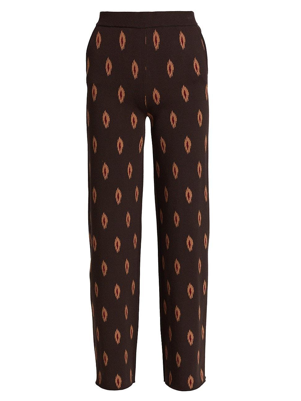 Womens Unapologetic Presence Jacquard Trousers Product Image