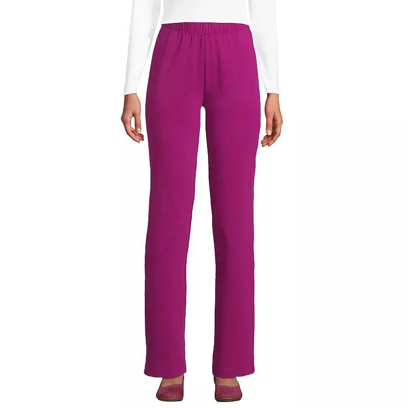Women's Lands' End Sport Knit High Waist Pants, Size: Large Tall, White Product Image