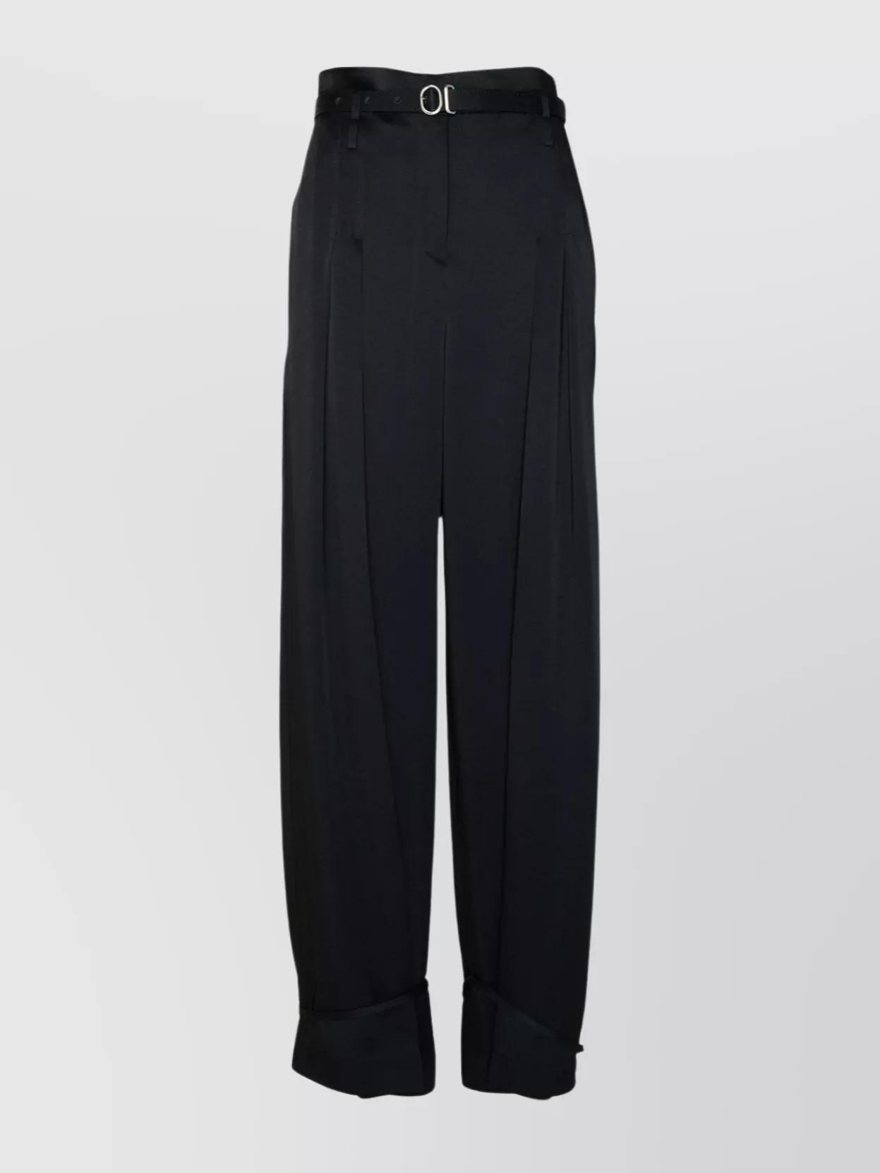 JIL SANDER Pantalone Cintura In Black Product Image