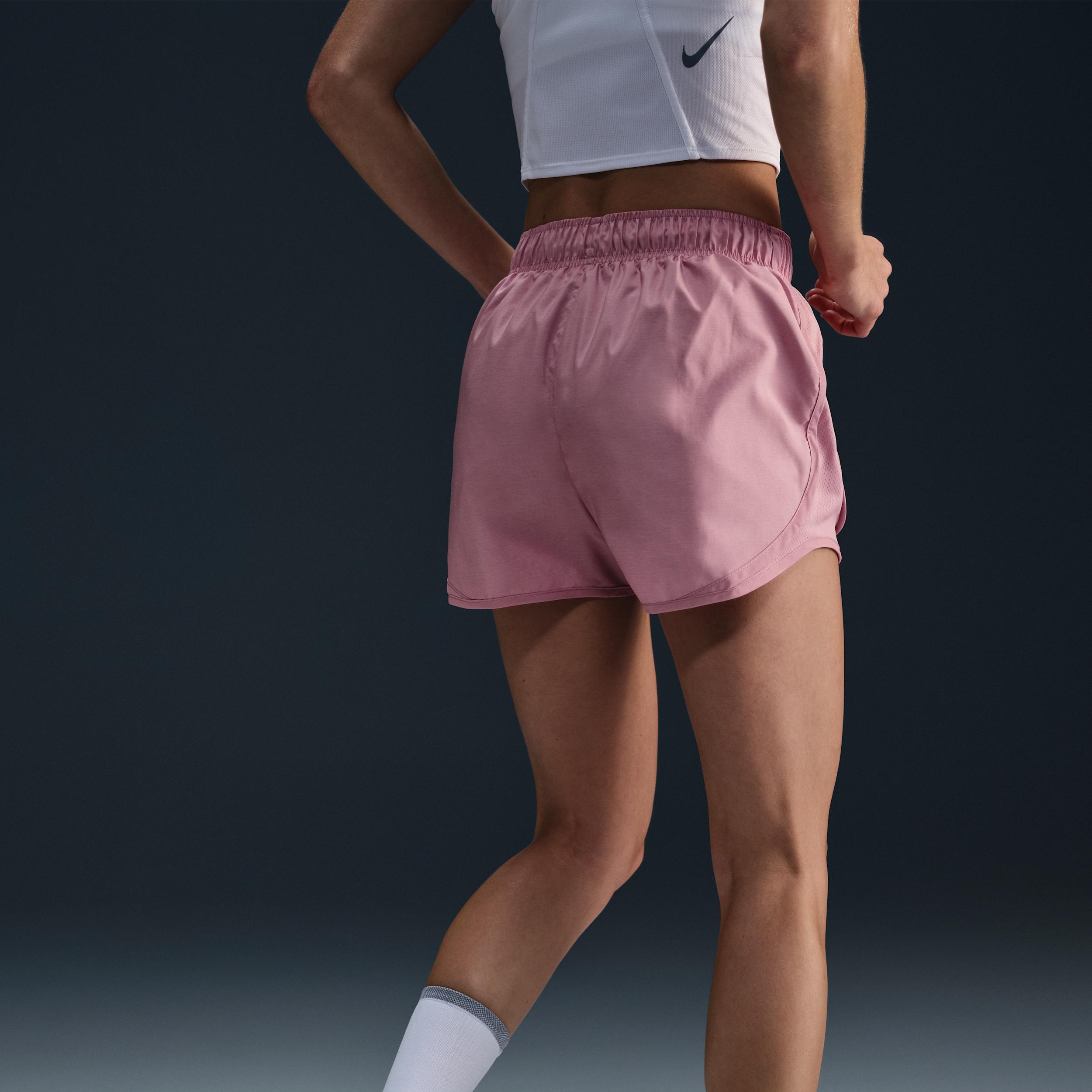 Women's Nike Tempo Dri-FIT Mid-Rise 3-in. Running Shorts, Size: Medium, Elemental Pink Product Image