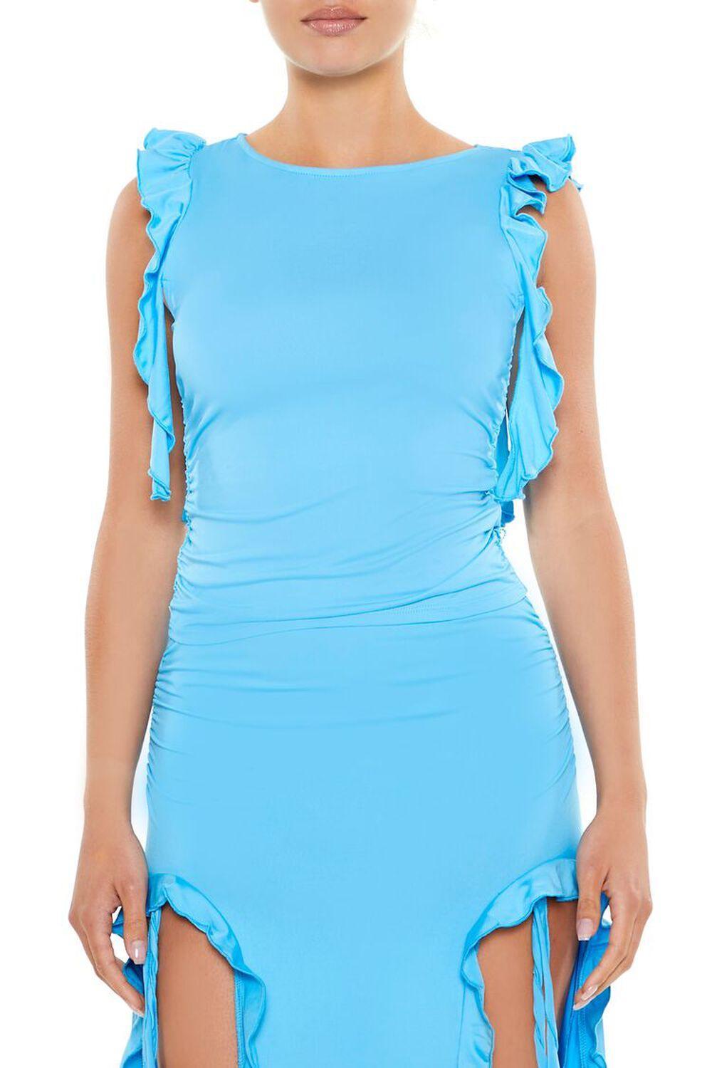 Sleeveless Ruffle Top & Skirt Set | Forever 21 Product Image