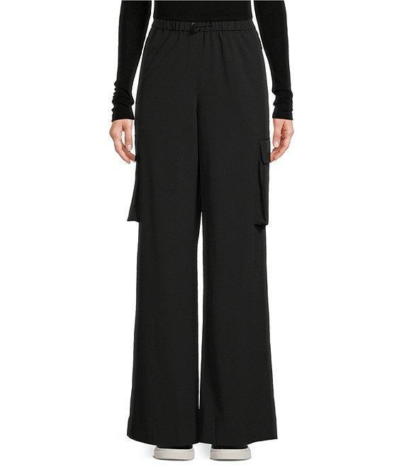 TILLEY Woven Mid Rise Pocketed Cargo Wide Leg Pant Product Image