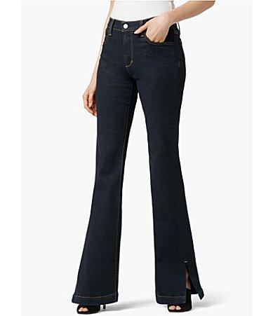 Joe's Jeans The Frankie Bootcut Wide Hem w/ Slit (Double Cream) Women's Jeans Product Image
