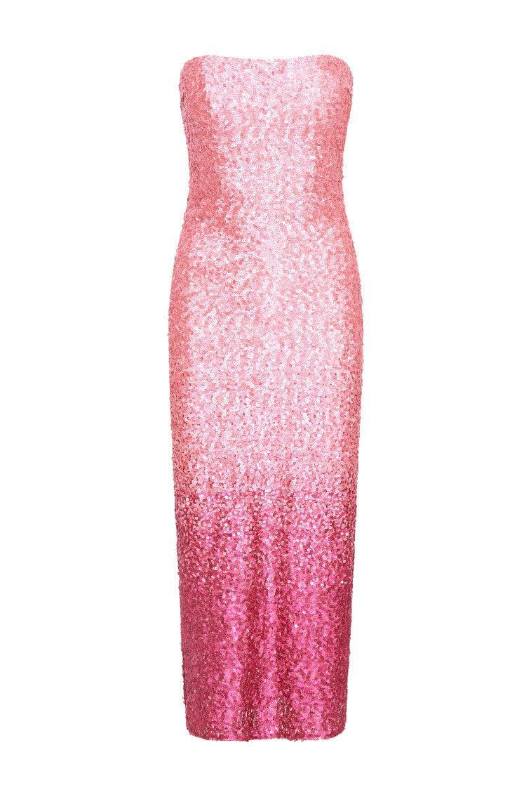 Stasia Sequined Ombré Midi Dress Product Image