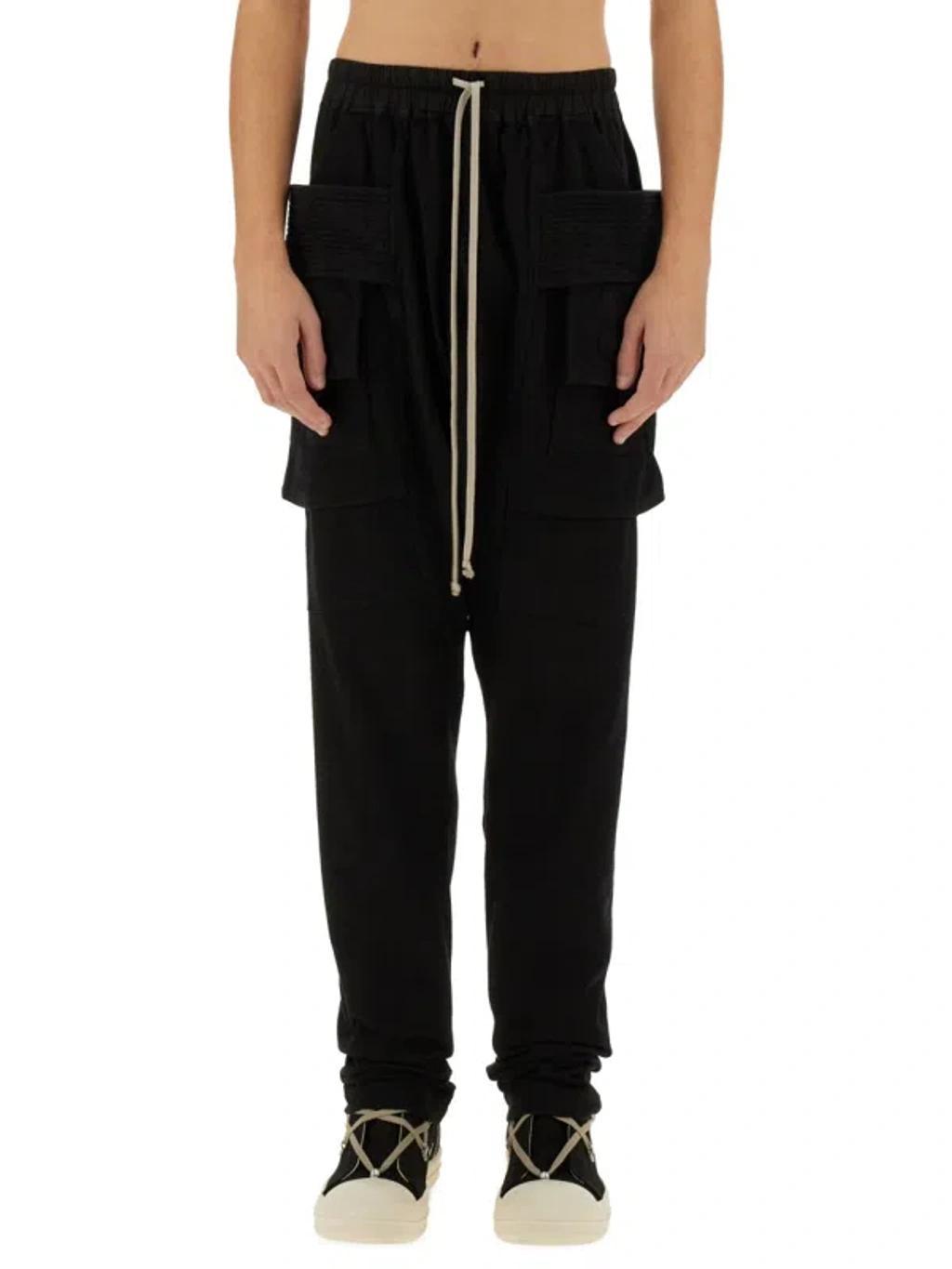 RICK OWENS 100% Cotton Made In Italy The Model Is 185 Cm Tall And Wears Size L In Black Product Image