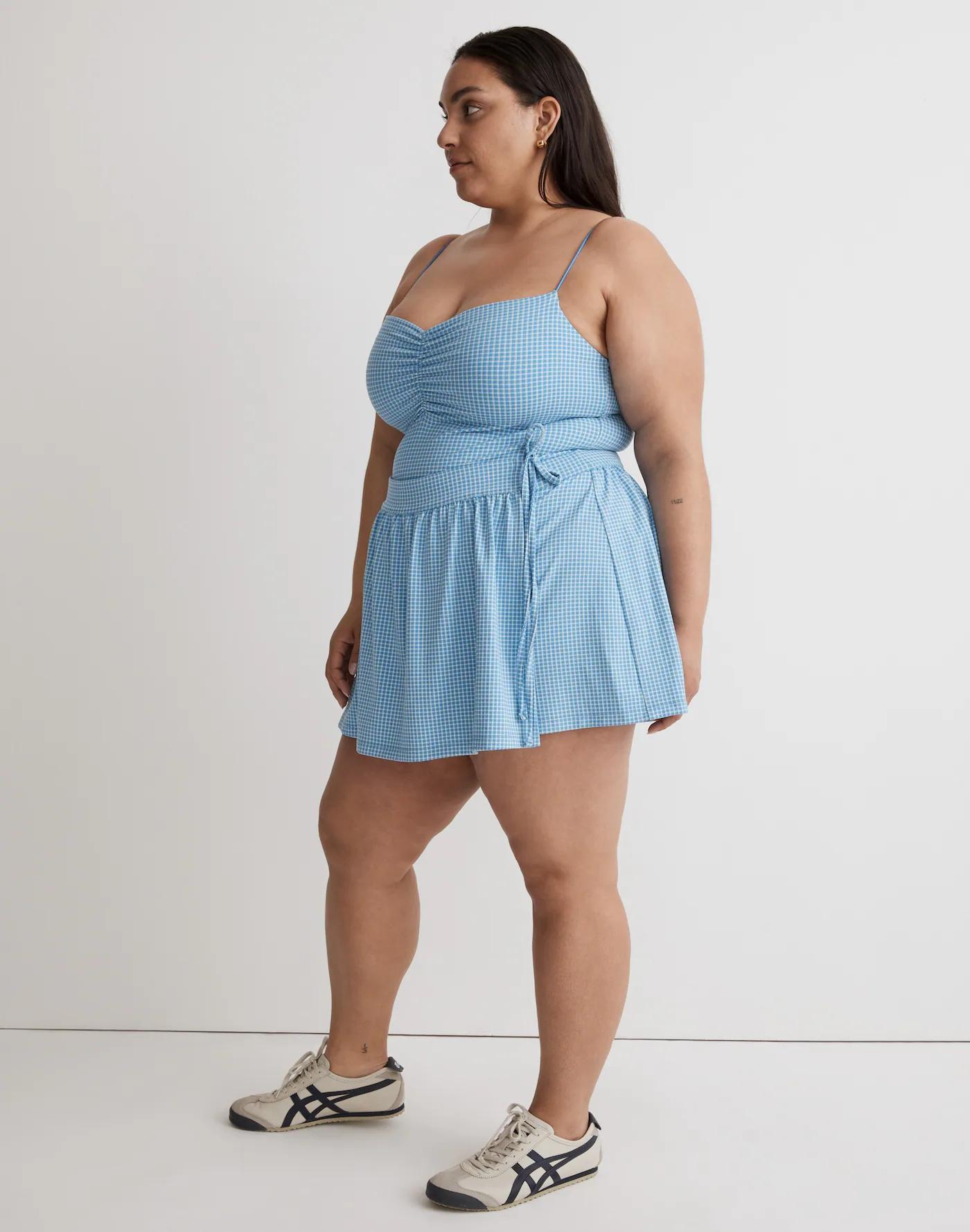 Flex Wrap Skort in Gingham Product Image