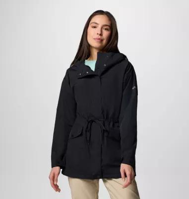 Women's Columbia Pardon My Jacket Hooded Rain Coat, Size: Medium, Collegiate Blue Product Image