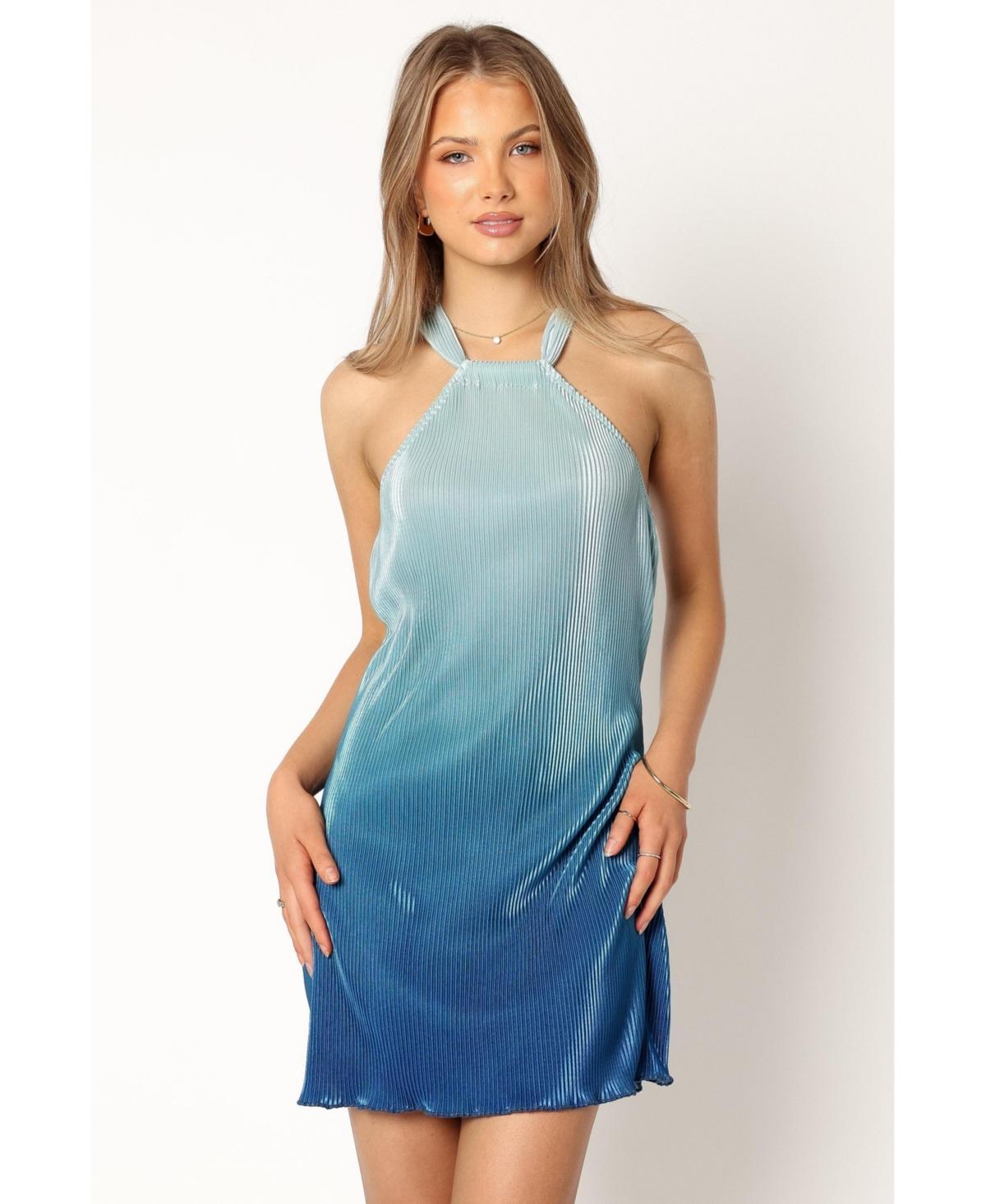 Melody Plisse Halter Mini Womens Dress Product Image