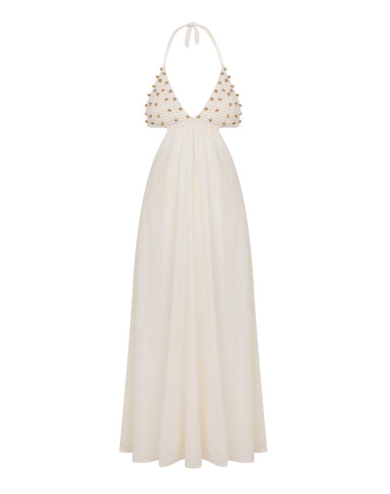 Ivy Long Dress - Off White Product Image