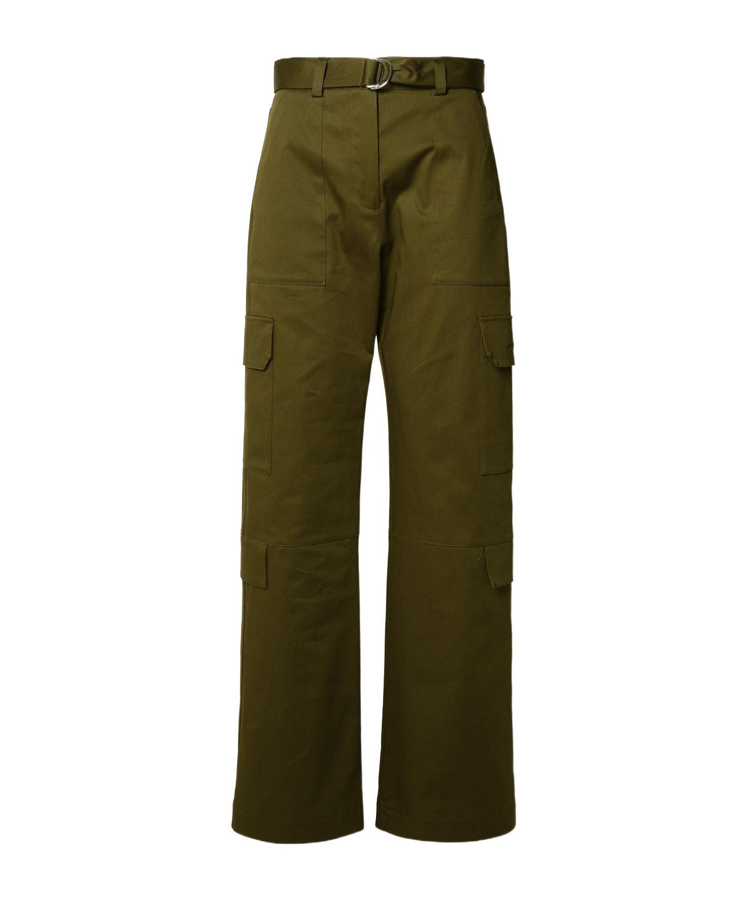 MSGM Straight-leg Cargo Trousers In Brown Product Image