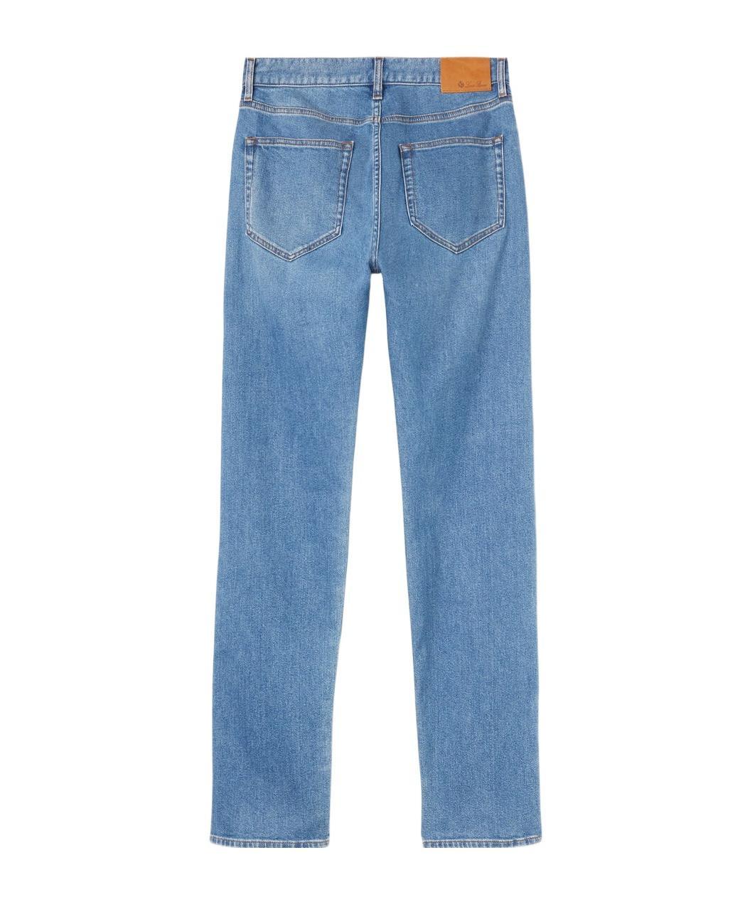 LORO PIANA Quarona Belt-loop Jeans In Blue Product Image