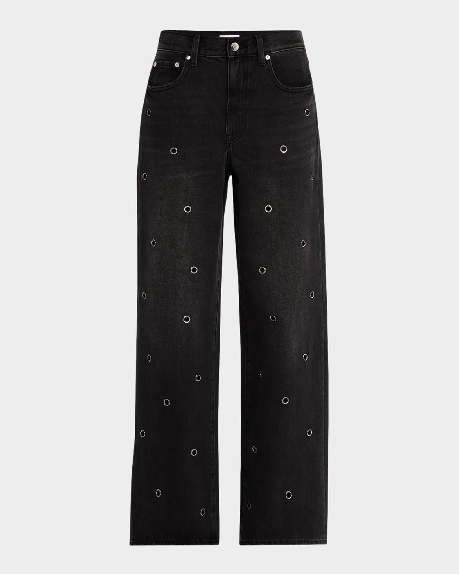 Hendrix High-Rise Baggy Grommet Jeans Product Image