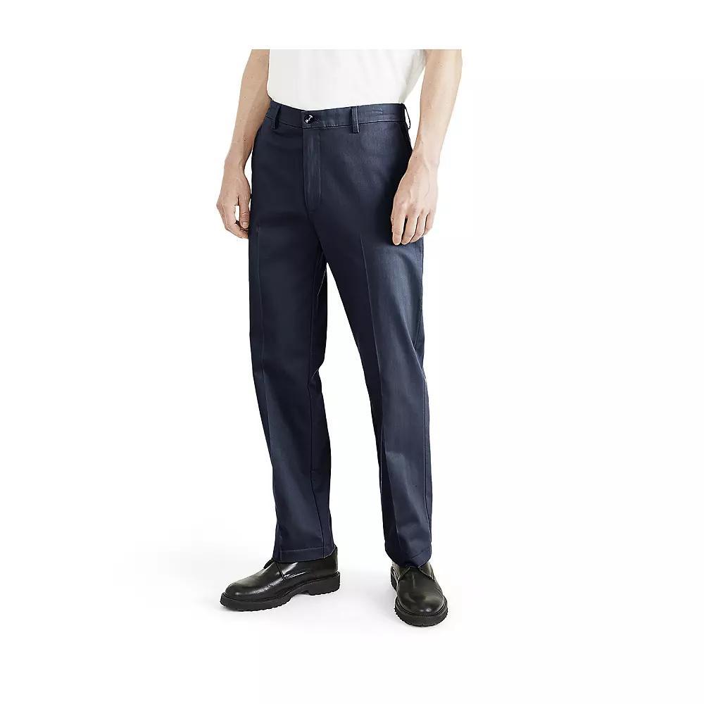 Big & Tall Dockers® Signature Iron Free Stain Defender Classic Fit Pants, Men's, Size: 48X30, Blue Blazer Product Image